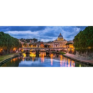 Castorland (B-060054) - "View of St Peter's Basilica, Vatican" - 600 pieces puzzle