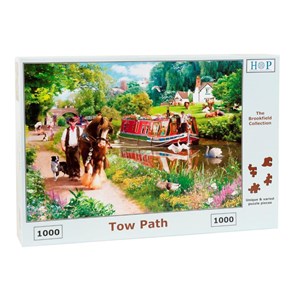 The House of Puzzles (3695) - "Tow Path" - 1000 pieces puzzle