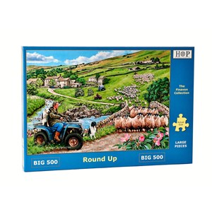 The House of Puzzles (4371) - "Round Up" - 500 pieces puzzle
