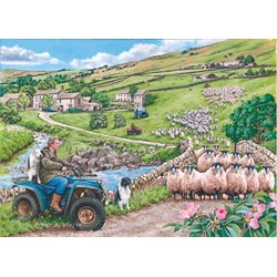 The House of Puzzles (4371) - "Round Up" - 500 pieces puzzle