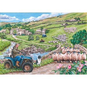 The House of Puzzles (4371) - "Round Up" - 500 pieces puzzle