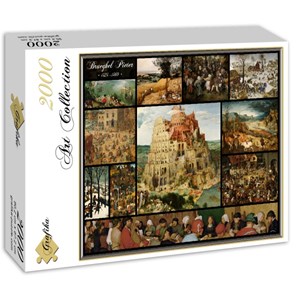 Grafika (00835) - Pieter Brueghel the Elder: "Collage, Pieter Bruegel the Elder" - 2000 pieces puzzle