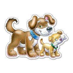 Castorland (B-04218) - "Each one its small" - 4 5 6 7 pieces puzzle