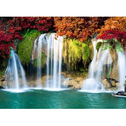 Grafika Kids (00984) - "Waterfall in Forest" - 300 pieces puzzle