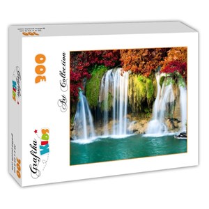 Grafika Kids (00984) - "Waterfall in Forest" - 300 pieces puzzle
