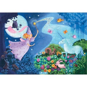 Djeco (07225) - "The Fairy and the Unicorn" - 36 pieces puzzle