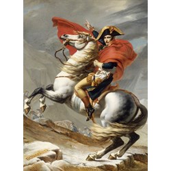 Grafika Kids (00349) - Jacques-Louis David: "Napoleon Crossing the Alps" - 300 pieces puzzle