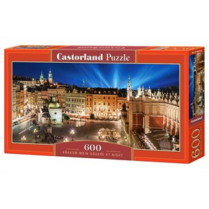 Castorland (B-060306) - "Krakow Main Square at Night" - 600 pieces puzzle