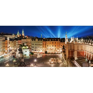 Castorland (B-060306) - "Krakow Main Square at Night" - 600 pieces puzzle