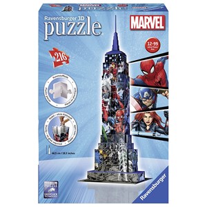 Ravensburger (12517) - "Marvel Empire State Building" - 216 pieces puzzle