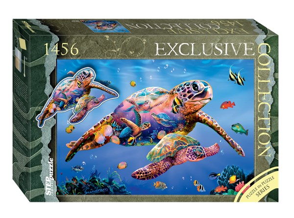 Step Puzzle (83506) - "Turtles" - 1456 pieces puzzle