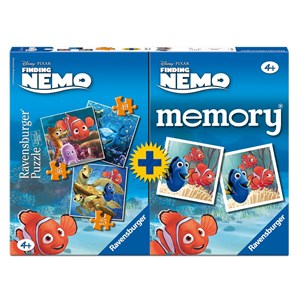 Ravensburger (07344) - "Nemo + Memory" - 25 36 49 pieces puzzle