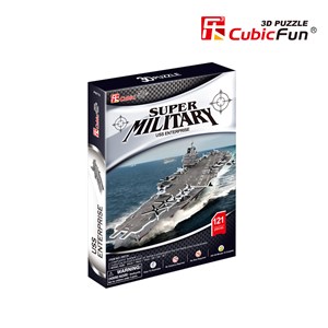 Cubic Fun (P677h) - "USS Enterprise" - 121 pieces puzzle