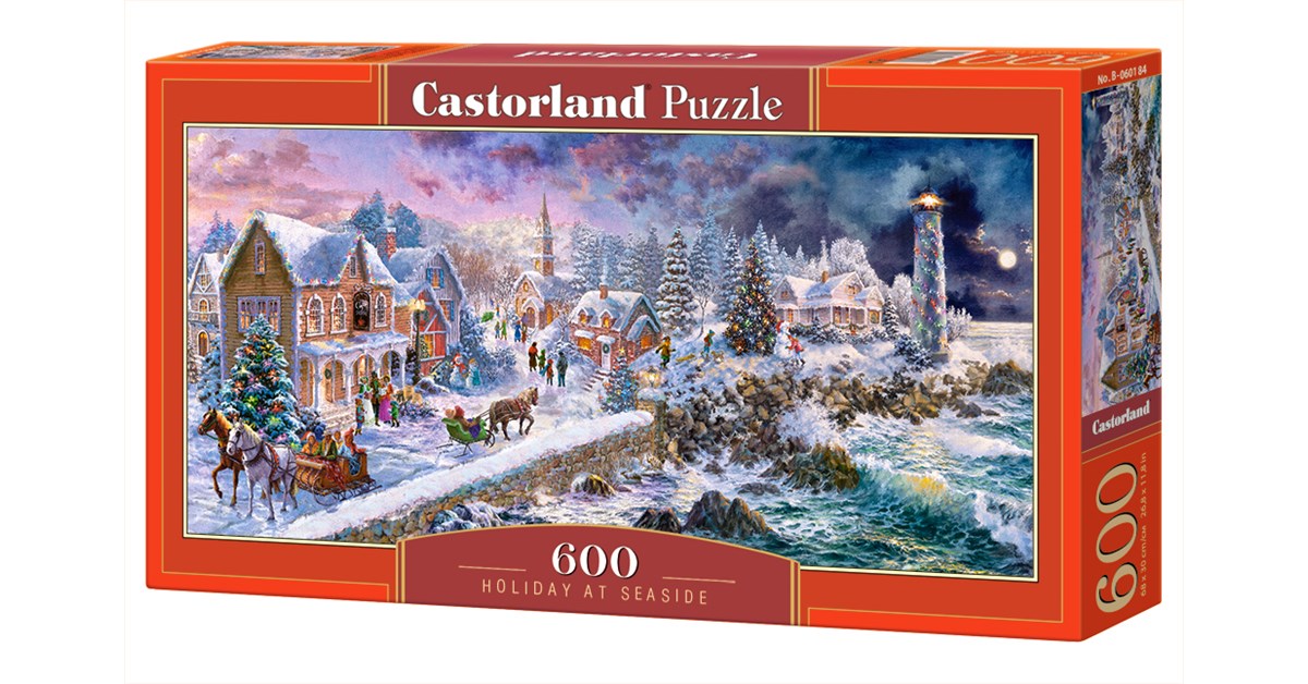пазлы зима. пазлы castorland puzzle 260. пазлы зима. Maxi puzzle дед мороз.