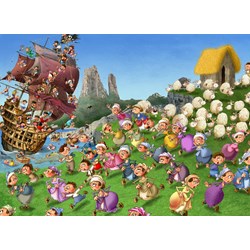 Grafika Kids (00844) - François Ruyer: "Pirates" - 300 pieces puzzle