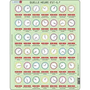 Larsen (OB7-FR) - "What time is it? - FR" - 42 pieces puzzle