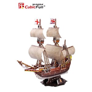 Cubic Fun (T4009H) - "May Flower" - 111 pieces puzzle