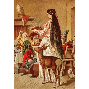 Grafika Kids (00122) - Carl Offterdinger: "Snow White" - 12 pieces puzzle