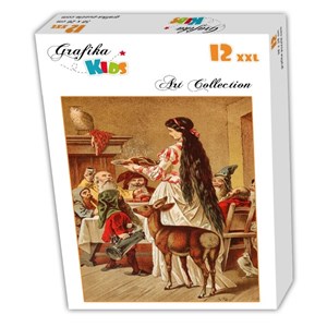Grafika Kids (00122) - Carl Offterdinger: "Snow White" - 12 pieces puzzle
