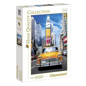 Clementoni (30338) - "Taxi in Times Square" - 500 pieces puzzle