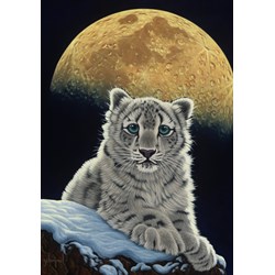 Grafika (02410) - Schim Schimmel, William Schimmel: "Moon Leopard" - 1000 pieces puzzle