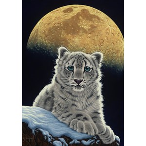 Grafika (02410) - Schim Schimmel, William Schimmel: "Moon Leopard" - 1000 pieces puzzle