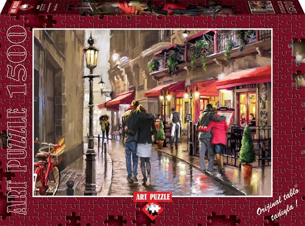 Art Puzzle (4635) - Richard Macneil: "Night Time Cafe" - 1500 pieces puzzle