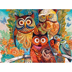 Castorland (C-200535) - David Galchutt: "Owls" - 2000 pieces puzzle