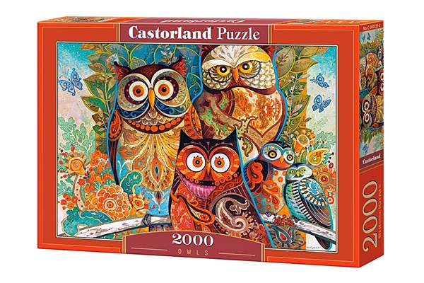 Castorland (C-200535) - David Galchutt: "Owls" - 2000 pieces puzzle