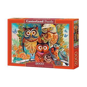 Castorland (C-200535) - David Galchutt: "Owls" - 2000 pieces puzzle