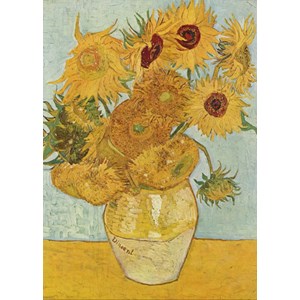 Grafika Kids (00208) - Vincent van Gogh: "Vase with 12 sunflowers, 1888" - 24 pieces puzzle