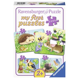 Ravensburger (06952) - "Sweet Gardeners" - 2 4 6 8 pieces puzzle