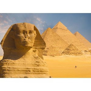 Grafika Kids (01141) - "Sphinx and Pyramids at Giza" - 24 pieces puzzle