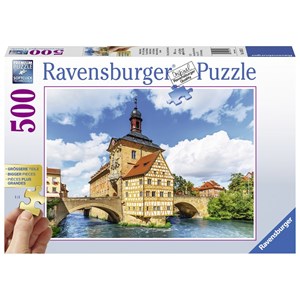 Ravensburger (13651) - "Rathaus, Bamberg" - 500 pieces puzzle