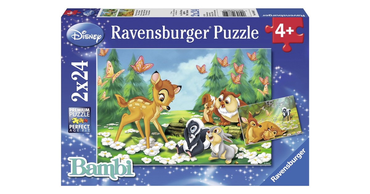 beneden Magistraat semester Ravensburger (08852) - "Bambi" - 24 pieces puzzle