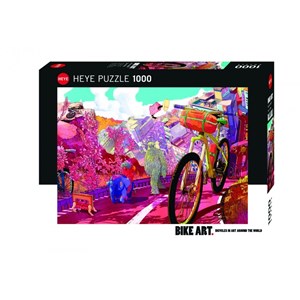 Heye (29677) - "Tour in Pink" - 1000 pieces puzzle