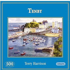 Gibsons (G3038) - "Tenby, Wales" - 500 pieces puzzle