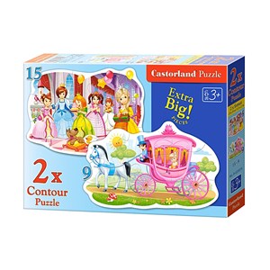 Castorland (B-020034) - "The Princess Ball" - 9 15 pieces puzzle