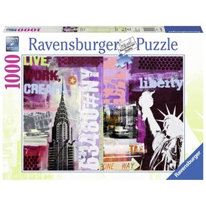Ravensburger (19613) - "Collage New York City" - 1000 pieces puzzle