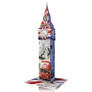 Ravensburger (12582) - "Big Ben, Flag Edition" - 216 pieces puzzle