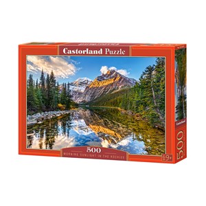 Castorland (B-52455) - "Morning Sunlight in the Rockies" - 500 pieces puzzle