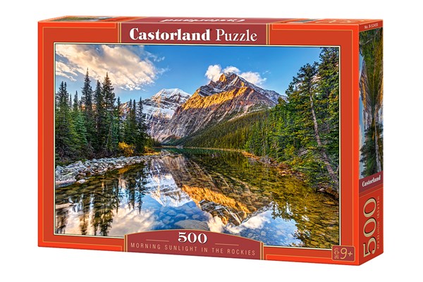 Castorland (B-52455) - "Morning Sunlight in the Rockies" - 500 pieces puzzle