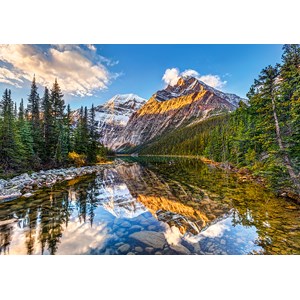 Castorland (B-52455) - "Morning Sunlight in the Rockies" - 500 pieces puzzle
