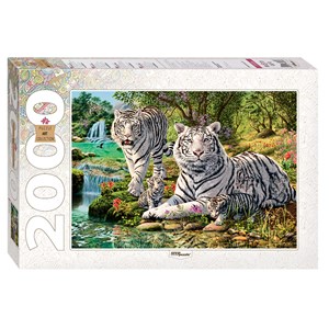 Step Puzzle (84034) - "How many Tigers?" - 2000 pieces puzzle