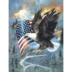 SunsOut (CL59012) - Ruane Manning: "American Eagle" - 500 pieces puzzle