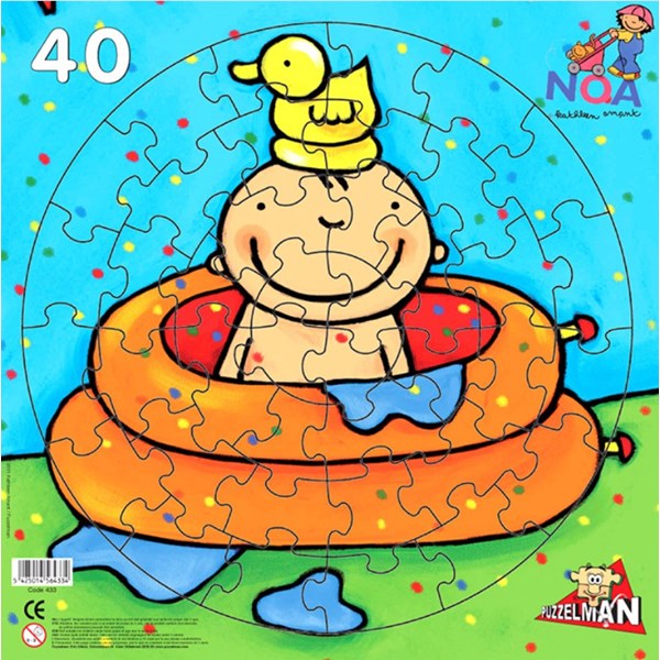 PuzzelMan (433) - "In the bath" - 40 pieces puzzle