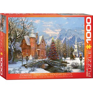 Eurographics (6000-0669) - Dominic Davison: "Holiday Lights" - 1000 pieces puzzle