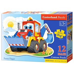 Castorland (B-120024) - "Funny Digger" - 12 pieces puzzle