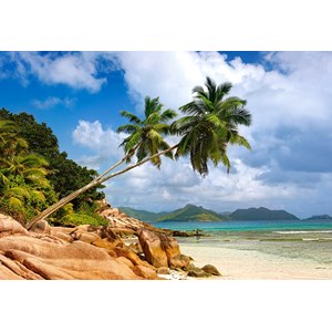 Castorland (C-103713) - "Secret Beach, Seychelles" - 1000 pieces puzzle