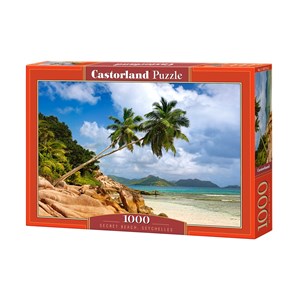 Castorland (C-103713) - "Secret Beach, Seychelles" - 1000 pieces puzzle